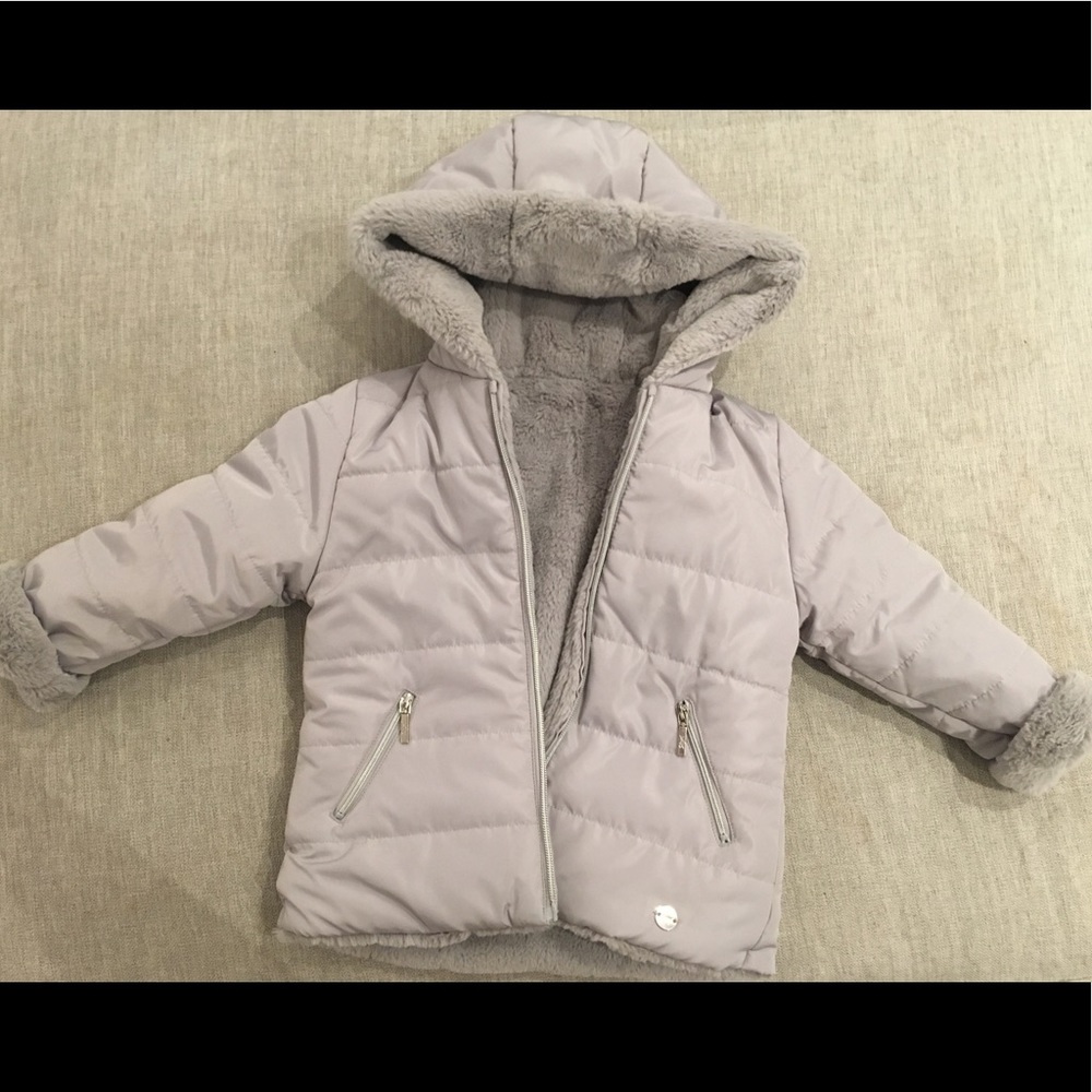 Mayoral Fur Puffy Coat 3T